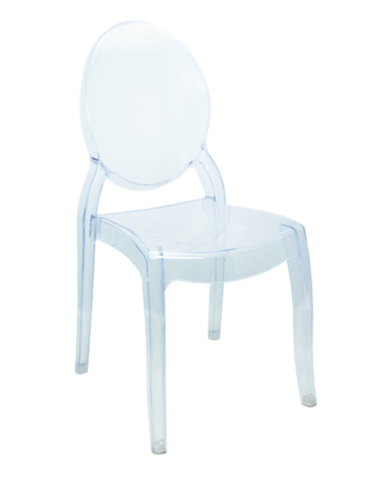 Clear Ghost Mirage Chair - Armless