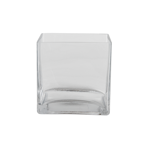 CLEAR GLASS SQUARE CUP VOTIVE
