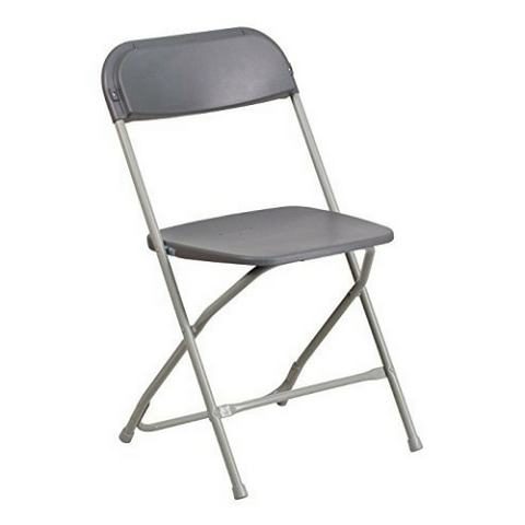 Gray Folding Chair 