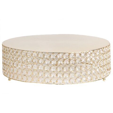 Gold Crystal Cake Stand 18
