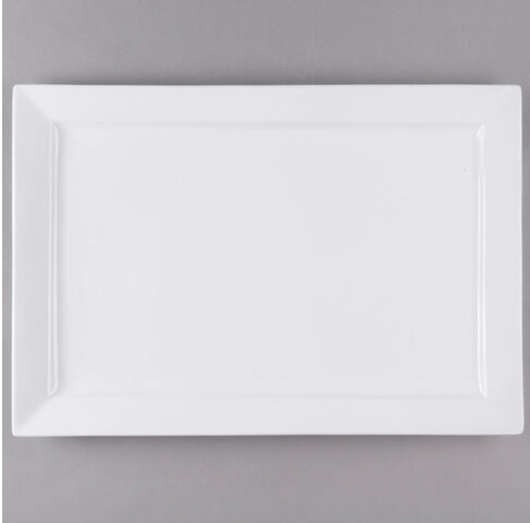 White Platter Rectangle 21” x 14” 