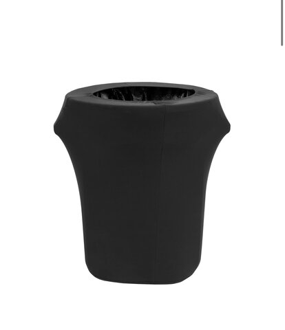 Spandex Trash Bin Cover 32 Gallon - Black 