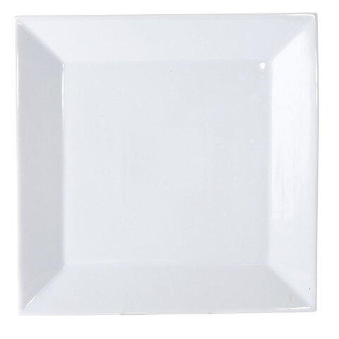 White Platter Square 14