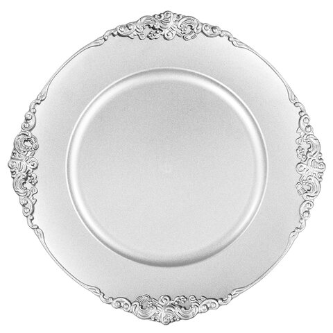 Victorian Silver Charger Plate
