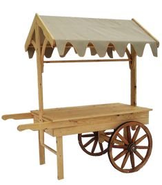 Wooden Display Cart