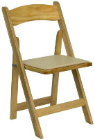 Natural wood folding chair 