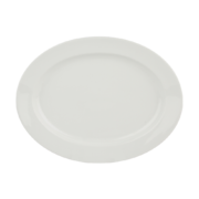 White Oval Platter 10" X 14"