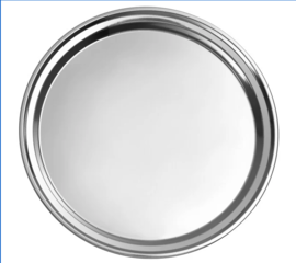 15" Round Stainless Steel Tray / Platter