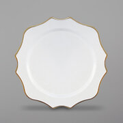 Chateau Charger Plate with Gold Rim 13'