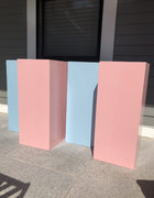 Light Pink or Light Blue Square Plinth