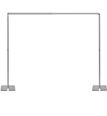 Pipe and Drape Backdrop Kit – 8ft Fixed Height 10ft Wide
