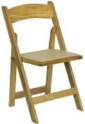 Natural Wood Folding Chair