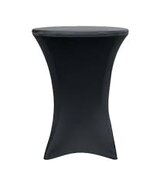 Black Cocktail Table Spandex Linen