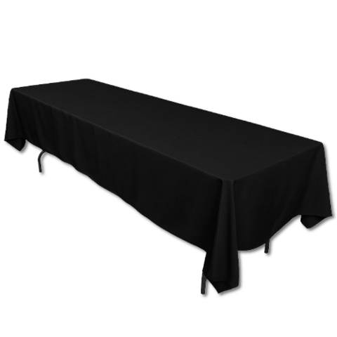 6ft Black Half Length Linen