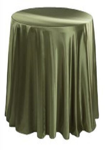 Satin 120 Round Tablecloth Willow