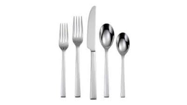 Stainless flatware -  Set of 5