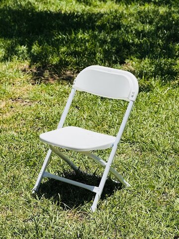 Kids White Folding Chair
