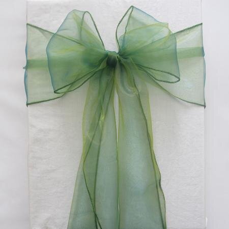 Chair Sashe Organza Color Emerald