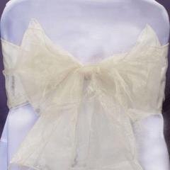 Chair Sashe Organza Color Ivory