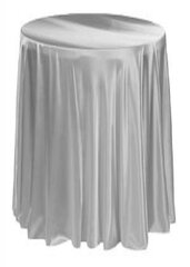 Satin 120 Round Tablecloth Silver