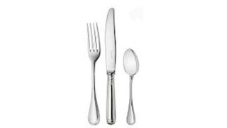 Stainless flatware - Set of 3 pcs, Coffee Spoon, Fork and Knife Pkg w/10  (10 pcs of each)