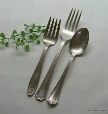 Stainless flatware - Set of 3pcs, Coffee Spoon, Dinner Fork and Salad Fork (10 pcs of each)