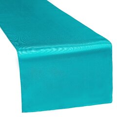 Table Runner Satin Color Dark Turquoise