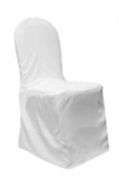 Banquet Chair Cover, White