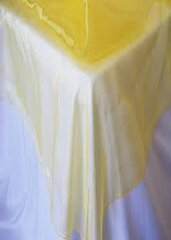 Overlay Organza Color Canary Yellow