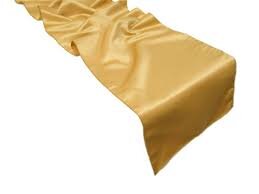 Table Runner Satin Color Gold