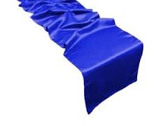 Table Runner Satin Color Royal Blue