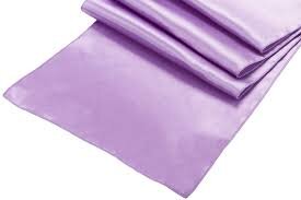 Table Runner Satin Color Victoria Lilac