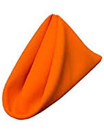 Poly Napkins Color Orange