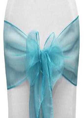 Chair Sashe Organza Color Turquoise