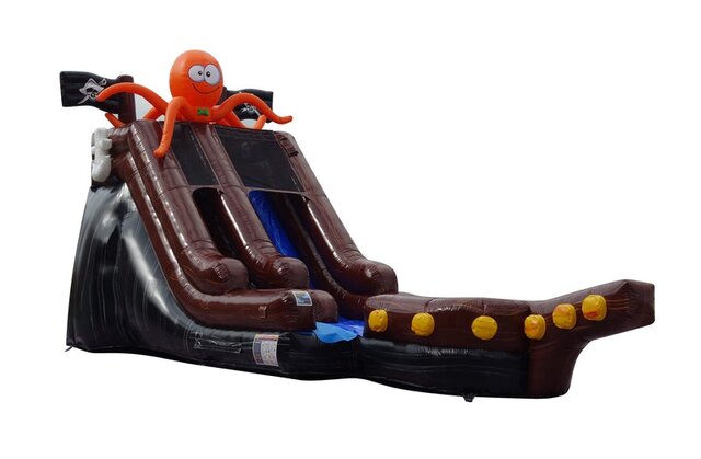 16ft Pirate Ship Dry Slide