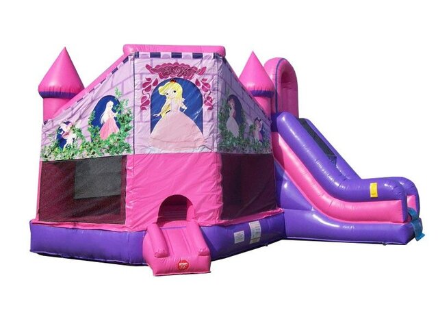 Pink Princess Castle Slide Combo