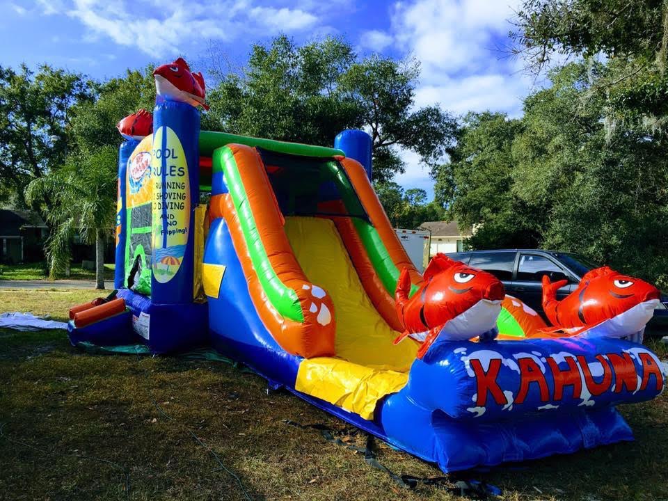 bouncer water slide