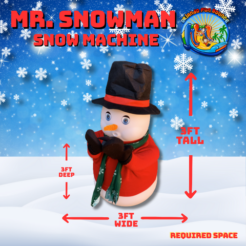 Mr. Snowman Snow Falling Machine