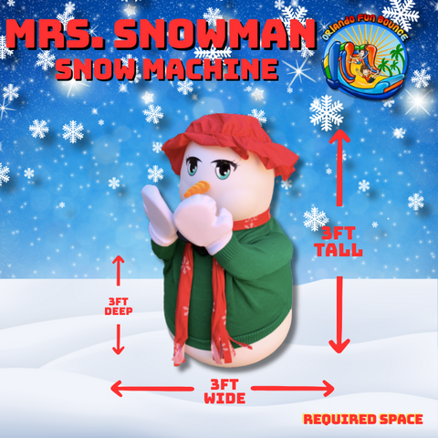 Mrs. Snowman Snow Falling Machine 