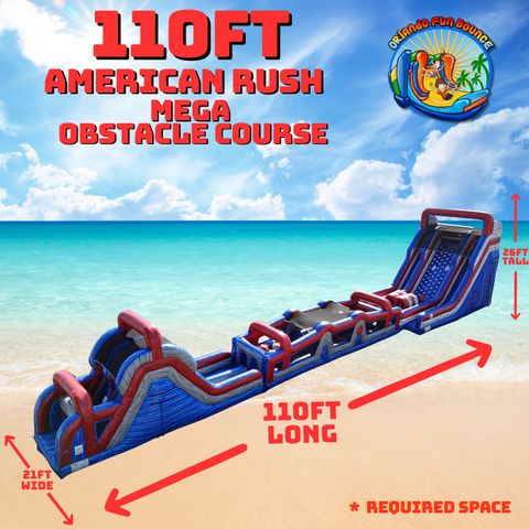 110ft American Rush Mega Obstacle Course