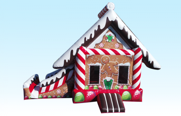 Christmas Gingerbread Bounce & Slide Combo