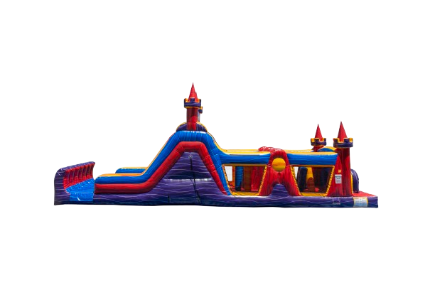 50ft Castle Mania Obstacle Course Wet/Dry