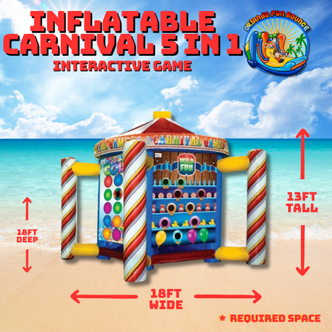 Carnival 5 in 1 Inflatable Game