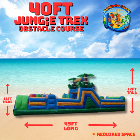40ft Jungle Trek Xtreme Obstacle Course