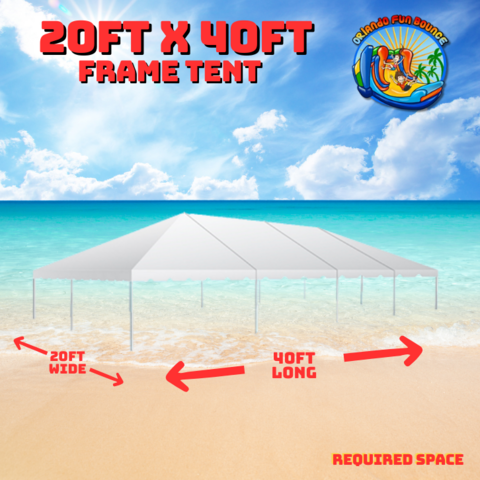 20ft x 40ft Frame Tent 