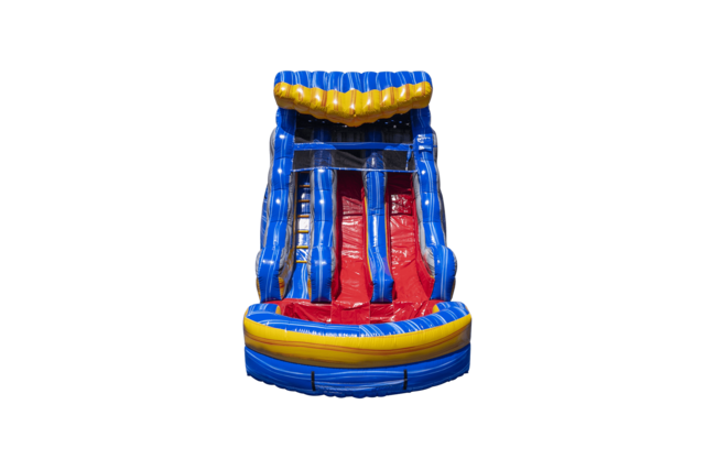 16ft Fireblast Tsunami Dual Lane Water Slide