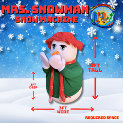 Mrs. Snowman Snow Falling Machine 
