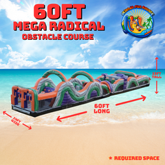 60ft Mega Radical Obstacle Course