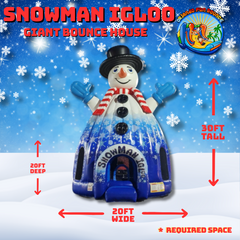 Snowman Igloo Giant Bounce House
