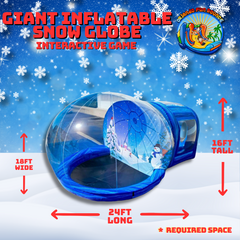 Giant Inflatable Snow Globe 2 Hour Rental w/ Attendant